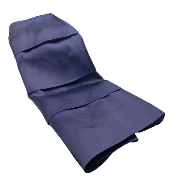 Ann Taylor LOFT  Purple Tiered Side Zip Lined A-Line Skirt - Picture 5 of 9